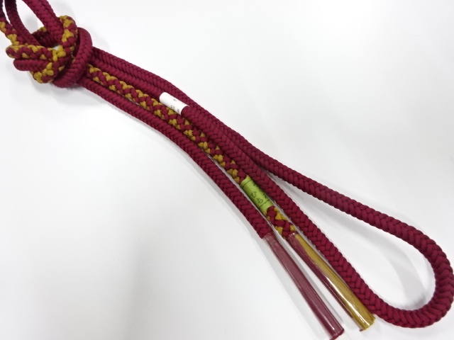 未使用品　正絹　手組帯締め